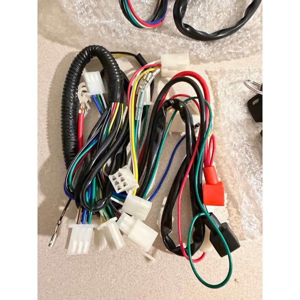 EOPOAYI Complete Wiring Harness Kit CDI Coil Solenoid Kill Switch Pit Bike ATV